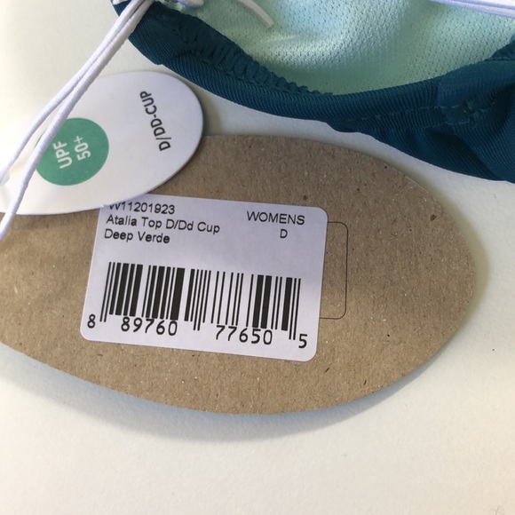 PrAna Atalia Bikini Top Deep Verde Size D/DD - Picture 8 of 8